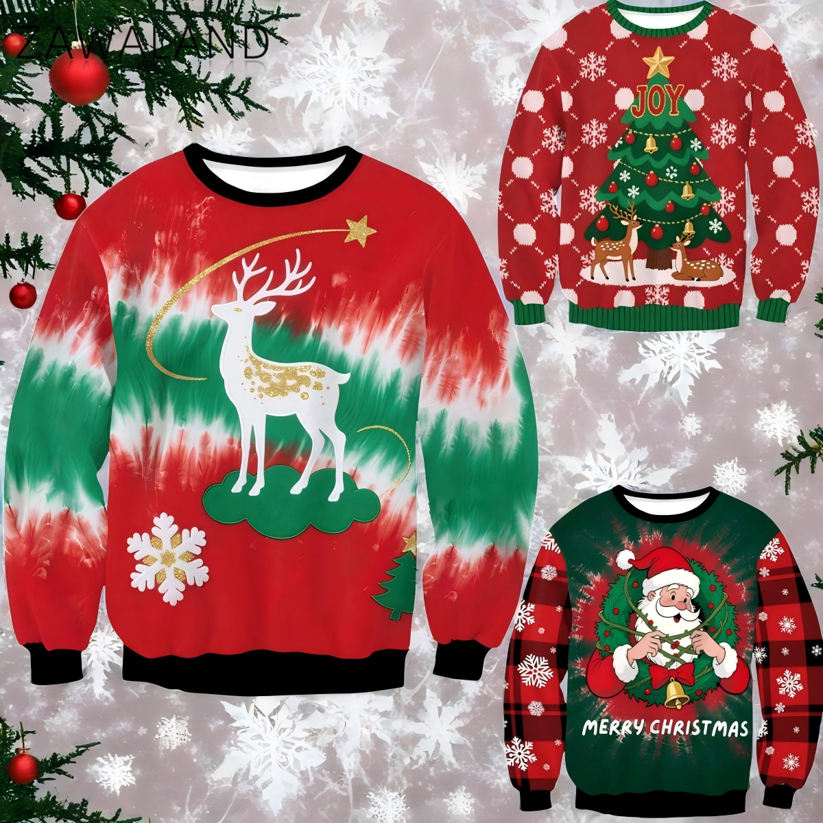 Ugly Christmas Sweatshirt for  – обзор и цена Anime Cosplay Couple