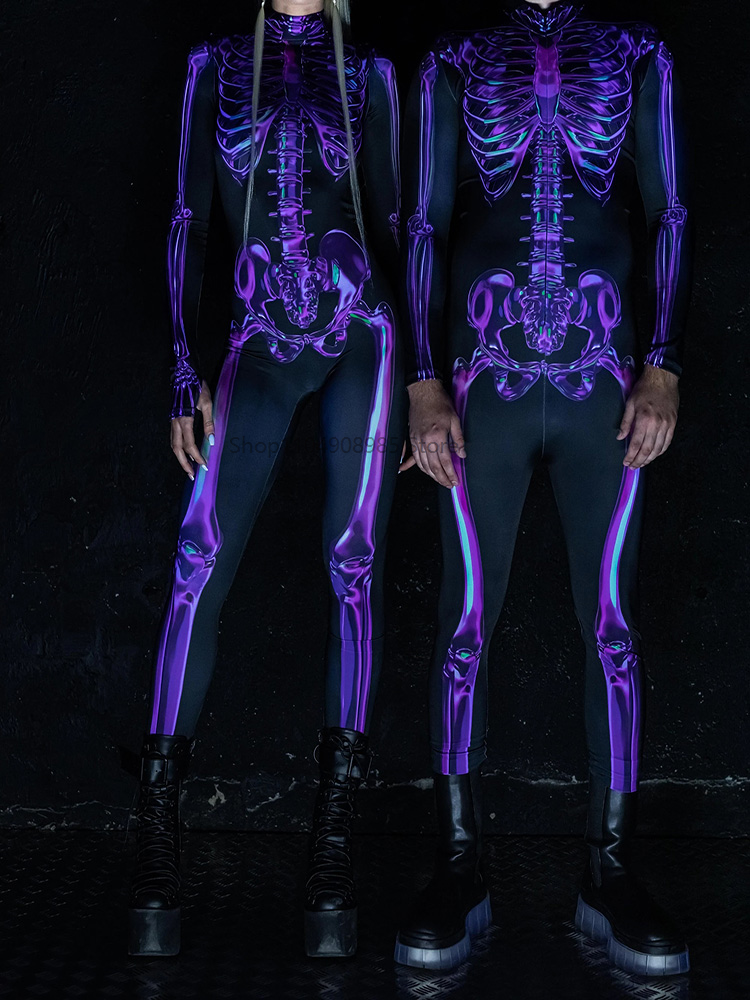 Human Skeleton Skull Zentai Su – обзор и цена Anime Cosplay Couple
