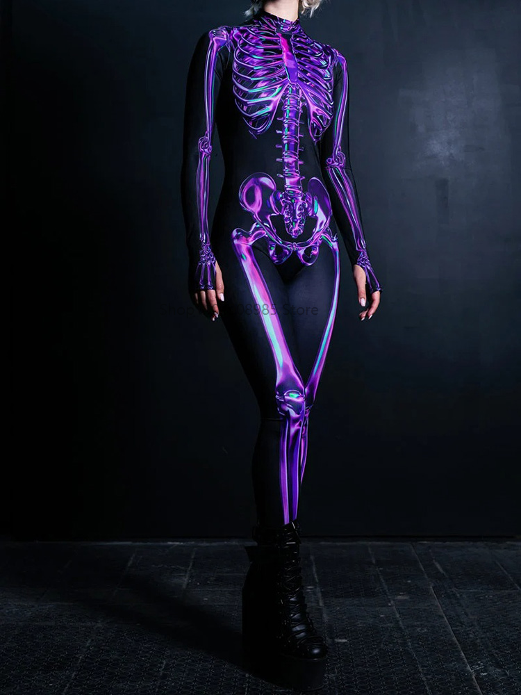 Human Skeleton Skull Zentai Su – обзор и цена Anime Cosplay Couple