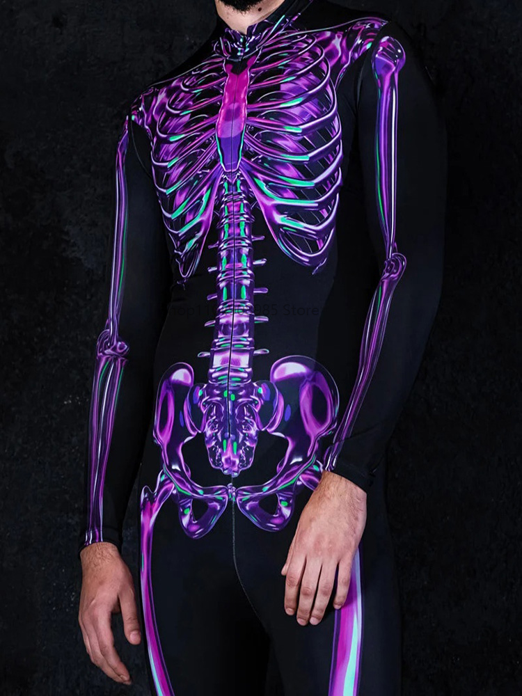 Human Skeleton Skull Zentai Su – обзор и цена Anime Cosplay Couple